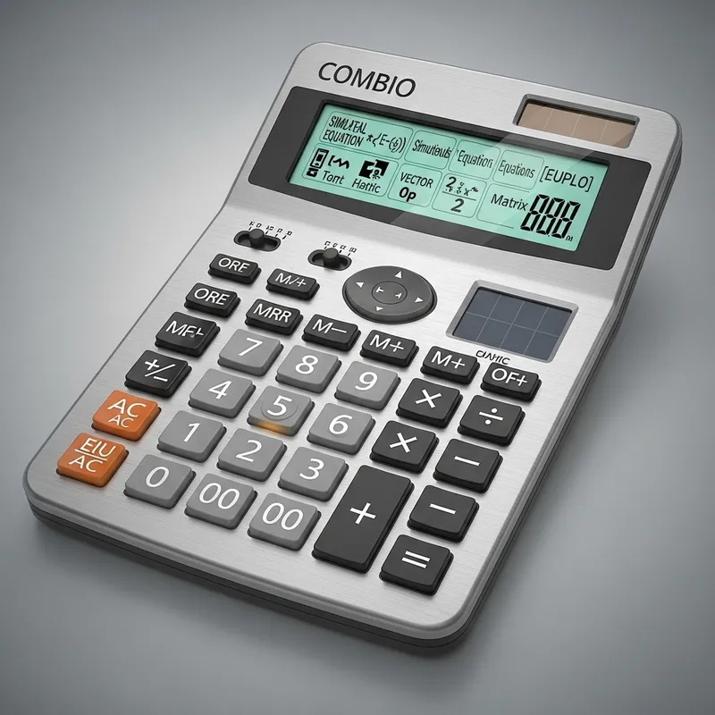 Combo Calculator: Innovative Design for Efficient Math Functions