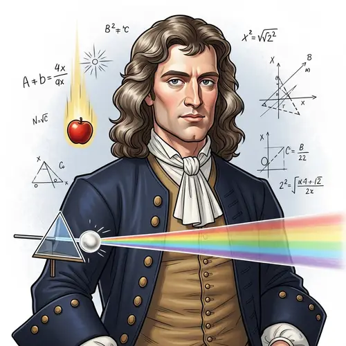 Hyper-Idealized Isaac Newton - Giga Chad Form