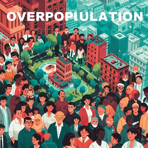 Impact of Overpopulation: Diverse Crowd Struggle in Constrained Space