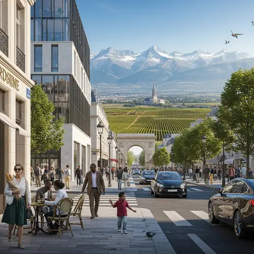 Modern France - Cityscape, Cultural Diversity, and Natural Splendor