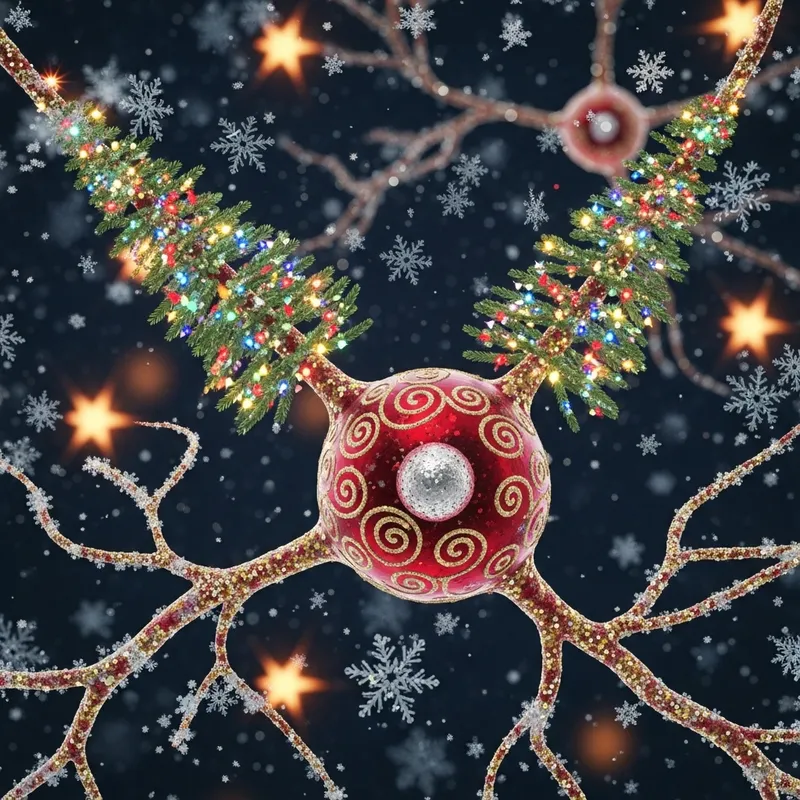 Neural Tissue Cell in Festive Style