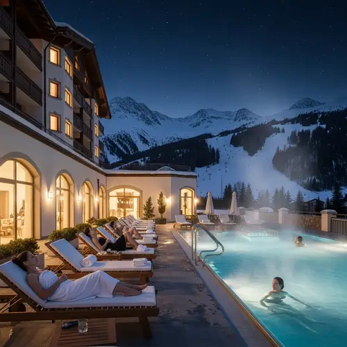 Luxurious Chalet-Style Hotel with Spa Complex and Pool at Ski Resort
