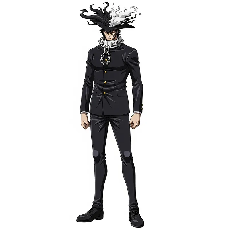 Jotaro - Stern Male Character in Japanese School Uniform