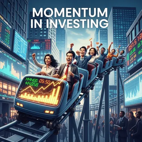 Thrilling Momentum in Investing - Captivating Roller Coaster Scene