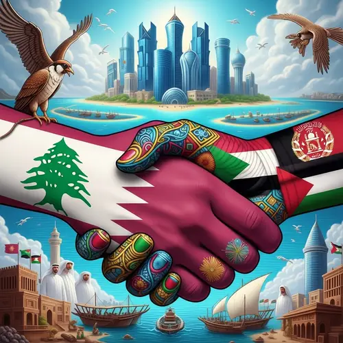 Unity & Cooperation: Diverse Nations Artwork