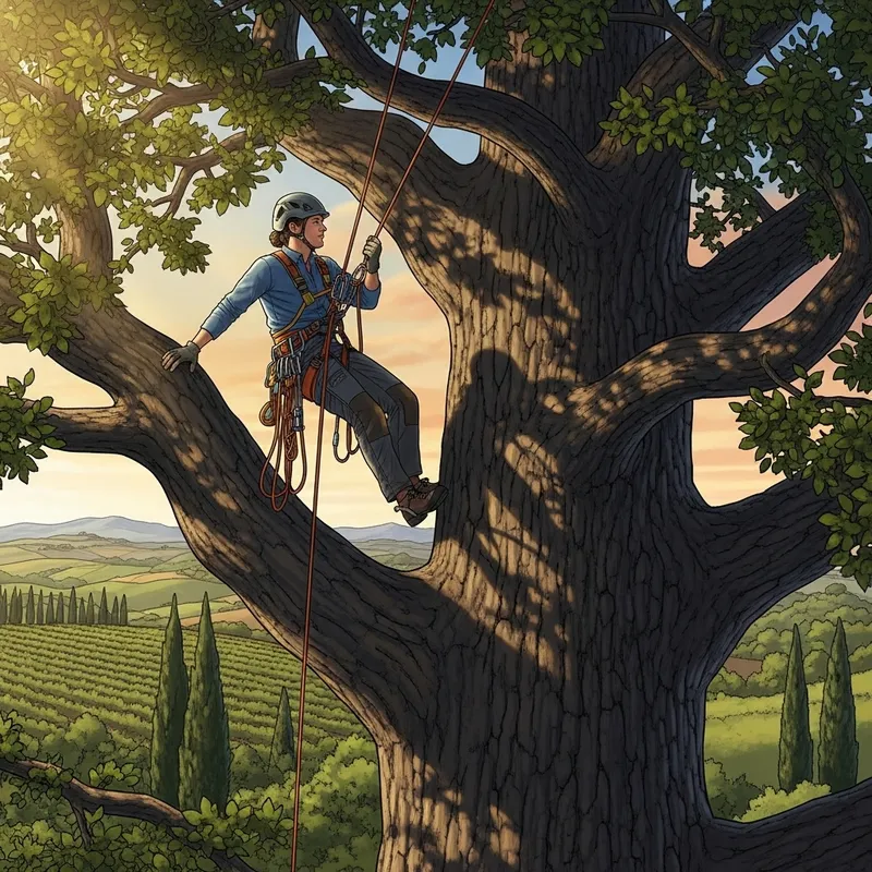 Italian Tree Climbing Technique - Safe Branch Access & Ascent