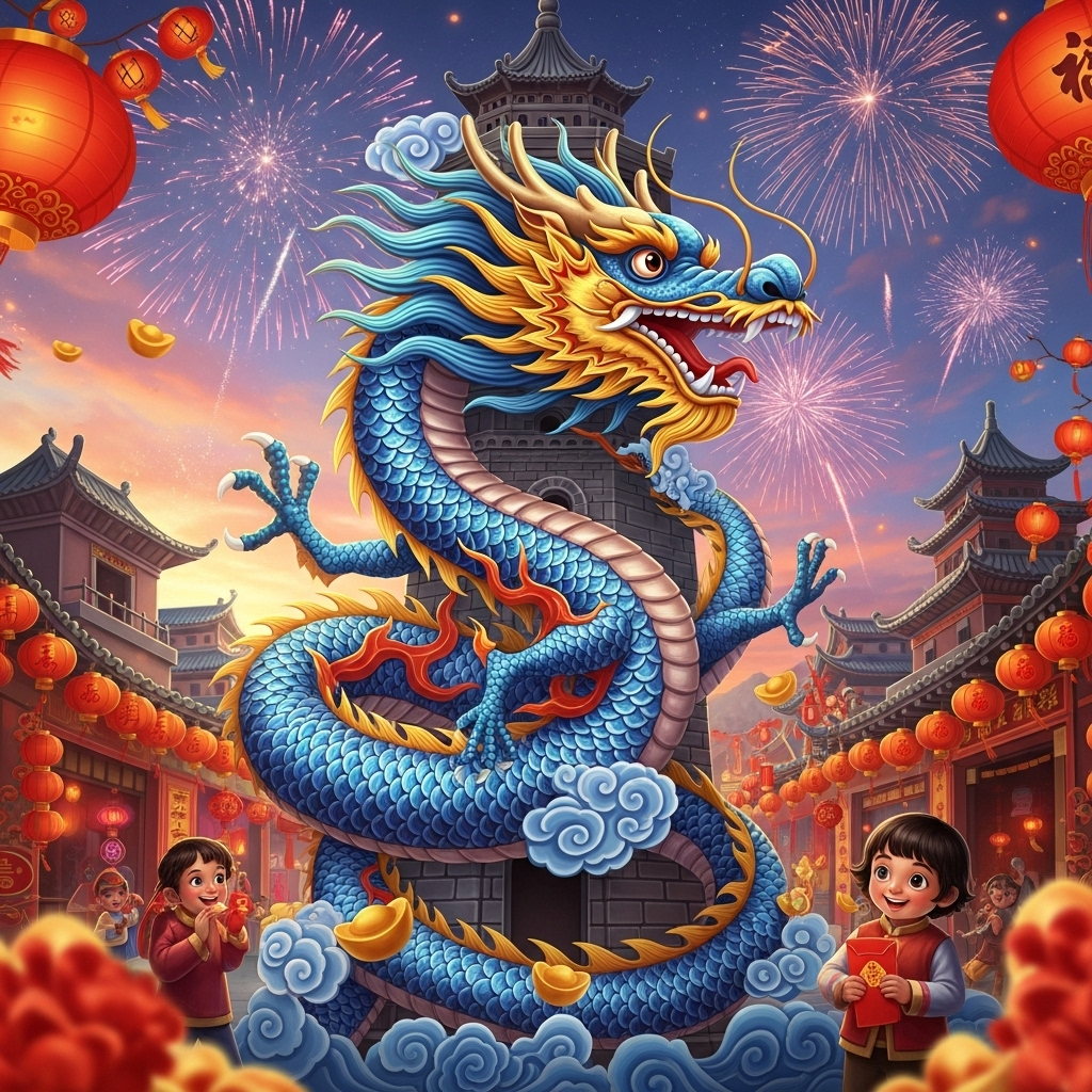 新品未使用　dance with dragon dragon-dance-performance-on-