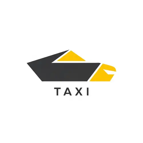 Modern Minimalist Taxi Service Logo Design