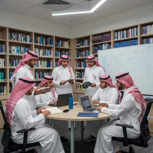 Saudi Male Graduate Students Scholarly Discussion