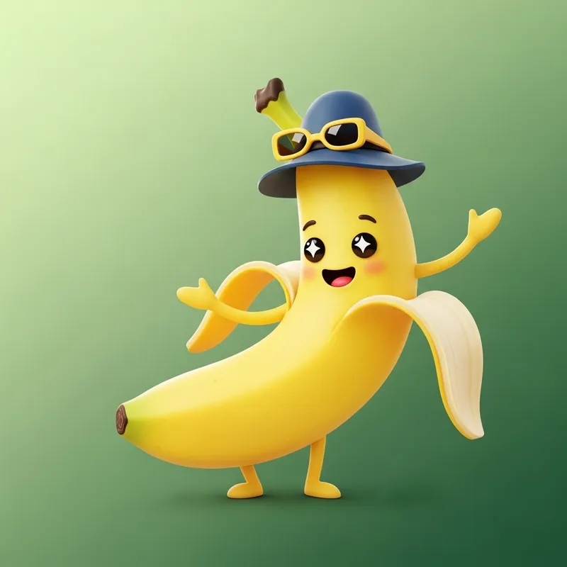 Whimsical Dancing Banana Animation - Vibrant Yellow Character