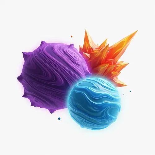 Vibrant Alien Planet with Bold-Colored Landmasses