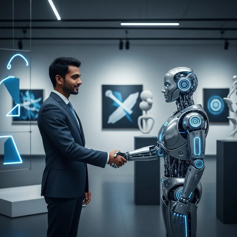 Human and Machine Encounter in Modern Art