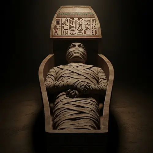 Ancient Egyptian Mummy Emerges | Mystical Coffin Scene