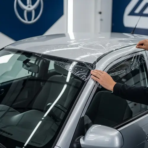 How to Apply Protective Film on Toyota Corolla Nze121 Roof