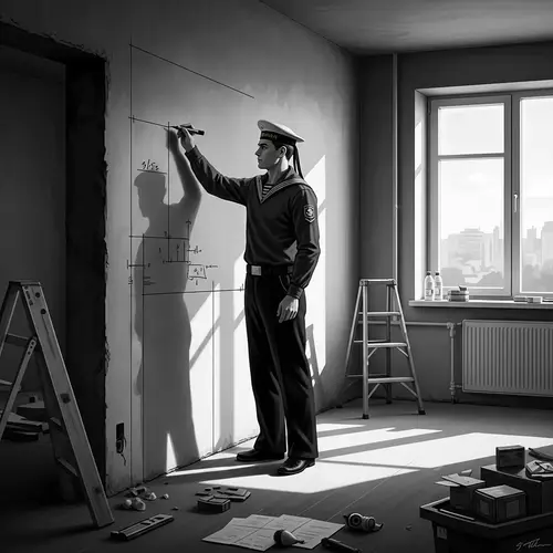 Vintage Russian Builder Renovating High-Tech Apartment