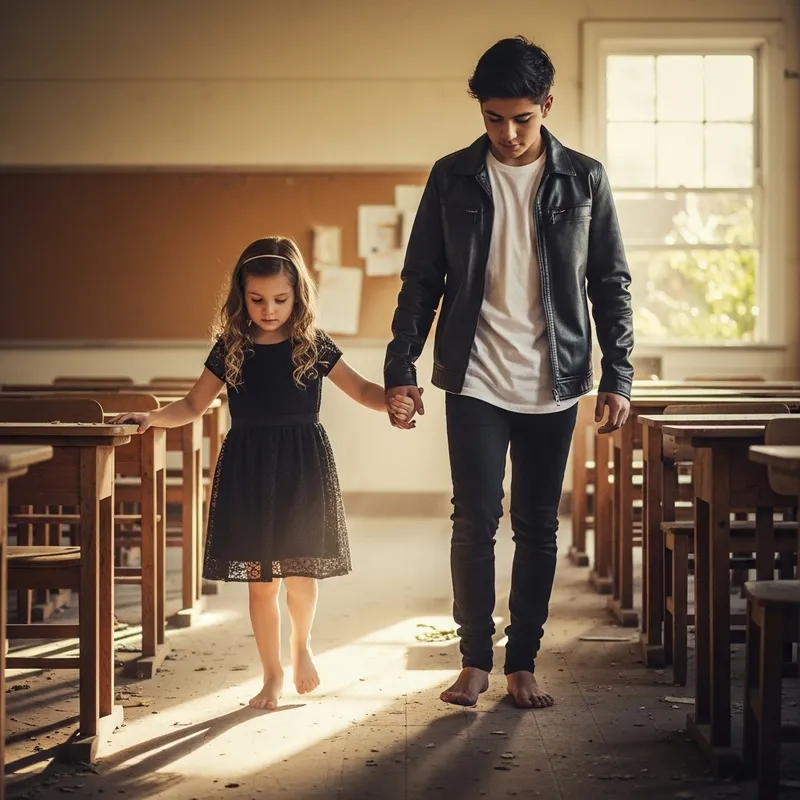 Exploring an Abandoned Classroom Adventure