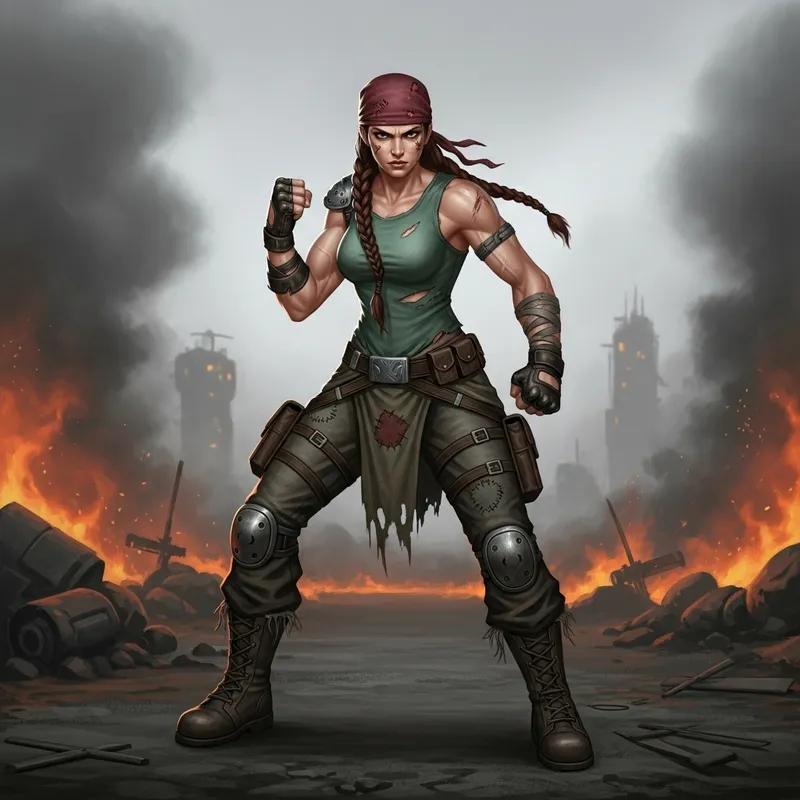 Marci Hero in Dota 2 Video Game - Fierce Warrior on Battlefield