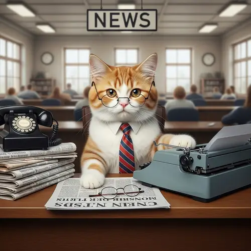 Cat Journalist: A Feline Newsroom Adventure