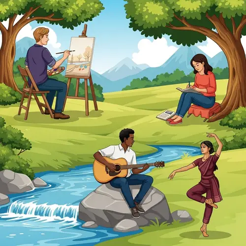 Nature-Inspired Artistic Endeavors: Painting, Poetry, Music, Dance