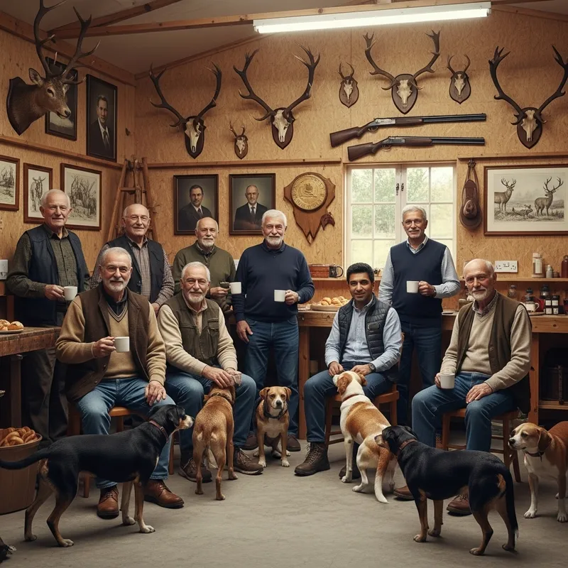 Manly Men of Bear Claw Militia: Coffee, Pastries, & Hunting Tales