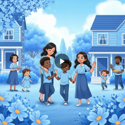 Harmonious Multicultural Family Living in Peace - Tranquil Home Environment