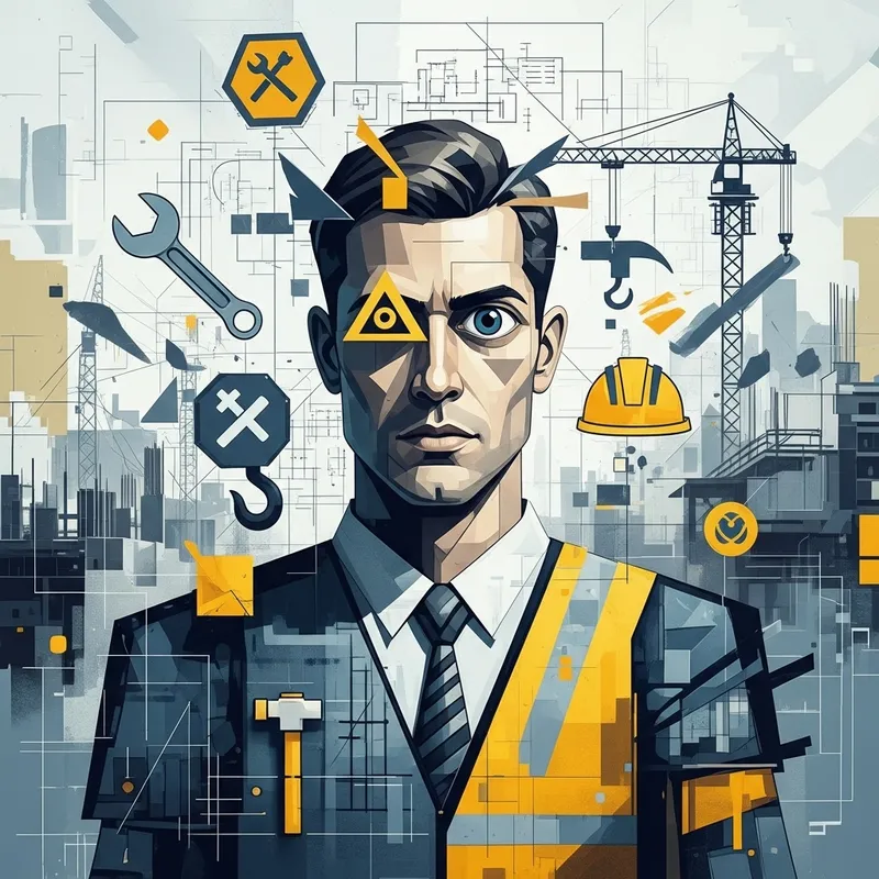 Abstract Construction Manager | Geometric Shapes, Project Planning Abstract Construction Manager | Geometric Shapes, Project Planning