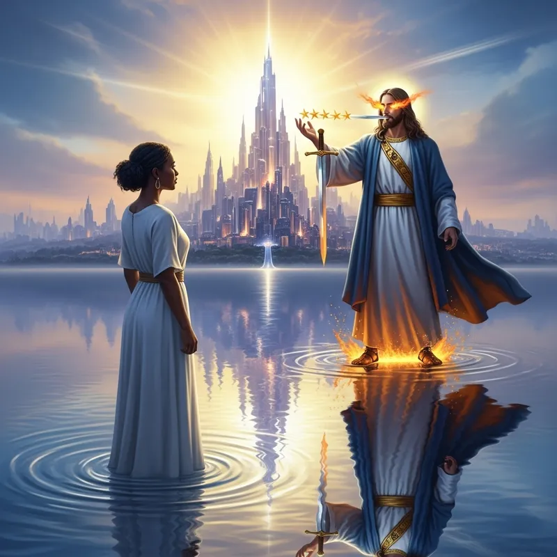 Enigmatic Reflection: Divine Appearance of Jesus in New Jerusalem