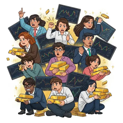 Dynamic Gold Market Illustration Revealing Bullish Intent and Market Volatility