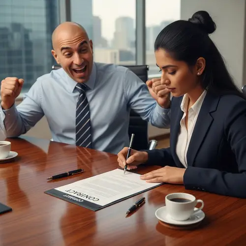 Celebrating a Successful Business Deal