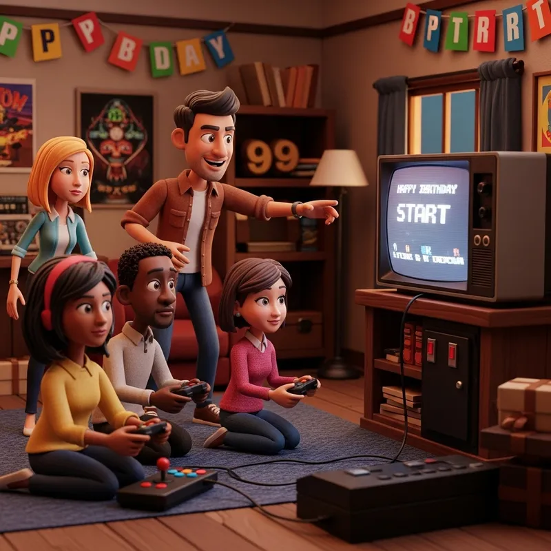 40-Year-Old Millennial Birthday: Fun Retro Video Game Party