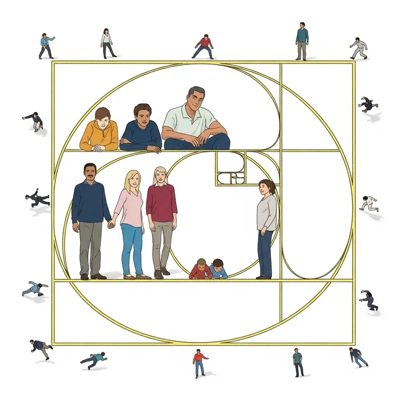 Golden Ratio Geometric Curves: Diversity in Human Form