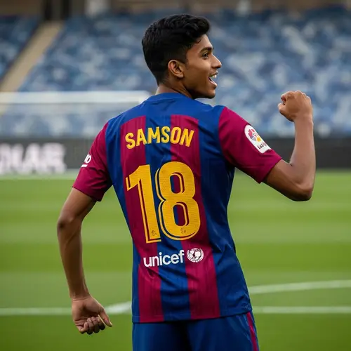 Dynamic Barcelona Jersey | Samson | Football Enthusiast