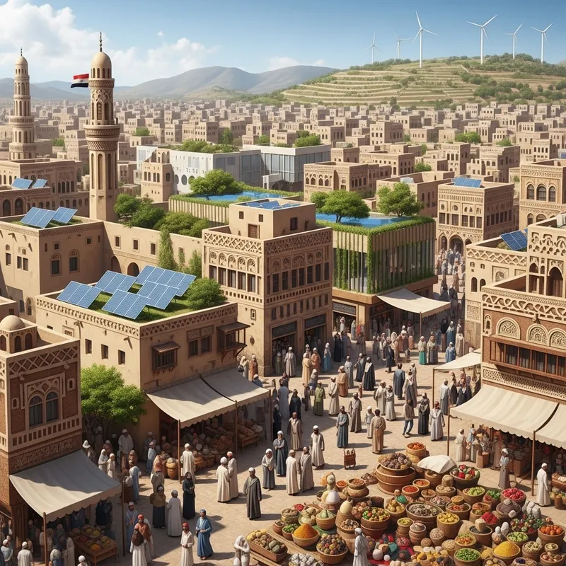 Visualizing Yemen in 2030: Fusion of Tradition and Modernity