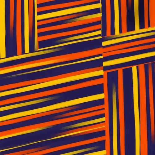 Striped Pattern: Abstract Representation with Alternating Colors
