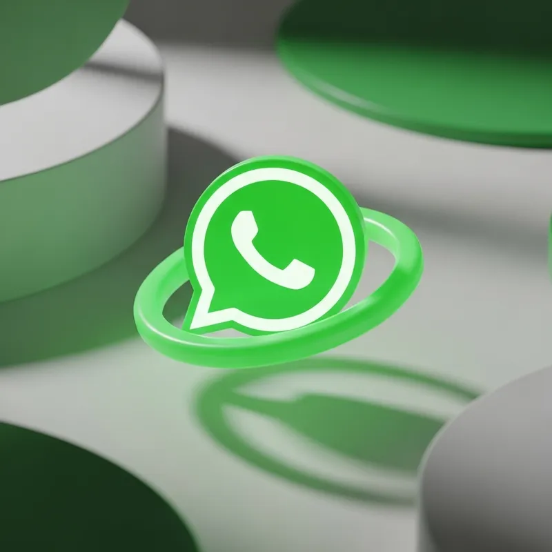 Stunning 3D WhatsApp Model | Green Chat Bubble & Receiver