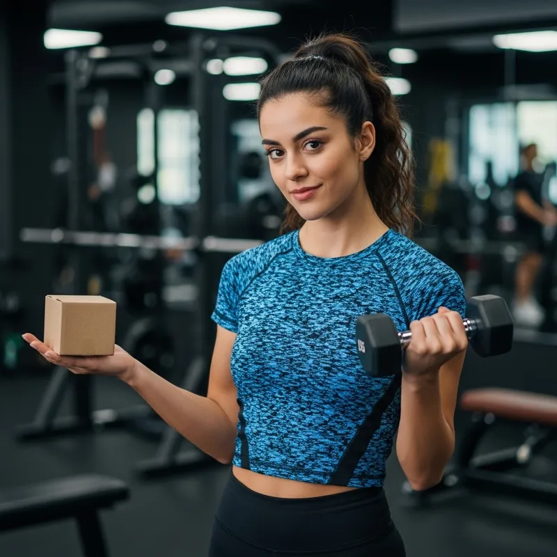 Young Brunette Hispanic Woman in Sportswear at Gym | Gym Workout Image Young Brunette Hispanic Woman in Sportswear at Gym | Gym Workout Image