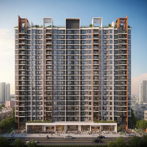 Modern Modular Building with Community Living | 11 Floors