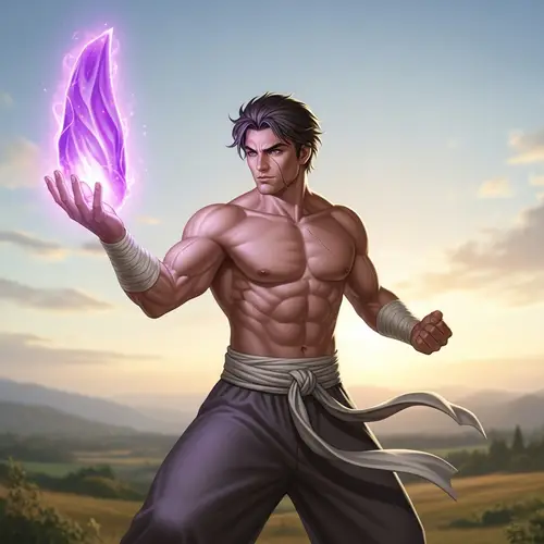 Evan Lee | Purple Energy Technique from Popular Fantasy