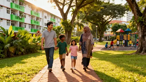 Happy Family Outing in Singapore's Lush Parks