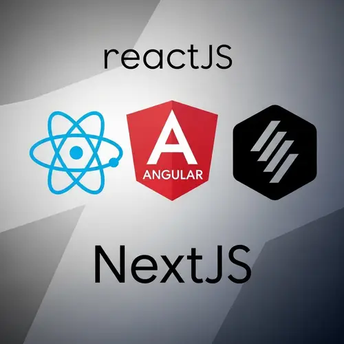 Frontend Technology with ReactJS, Angular, and NextJS Icons