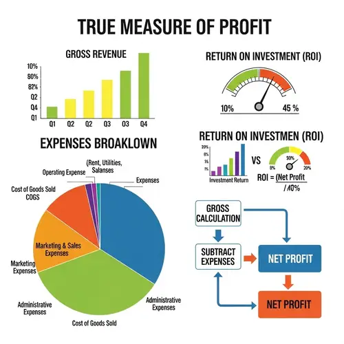 Visualizing True Profit Measures with Colorful Infographic