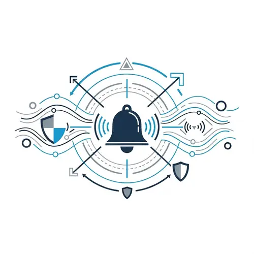 Bell Motif Interception Design | Blue & Gray Colors