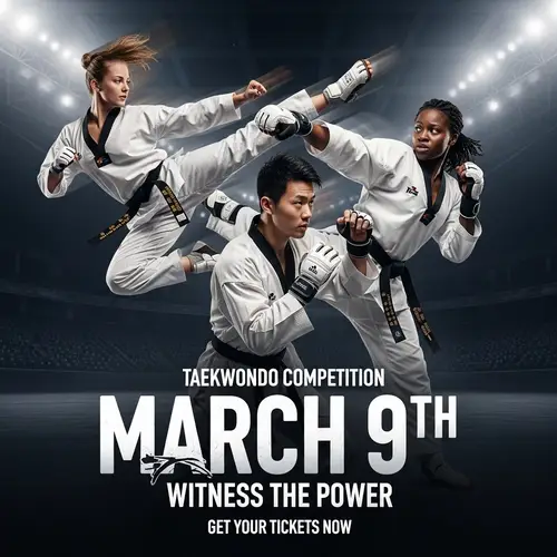 Exciting Taekwondo Competition on March 9th
