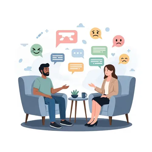 Abstract Psychotherapy Session: Understanding Emotions