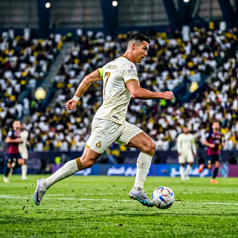 Cristiano Ronaldo: Dynamic Action Shot Cristiano Ronaldo: Dynamic Action Shot