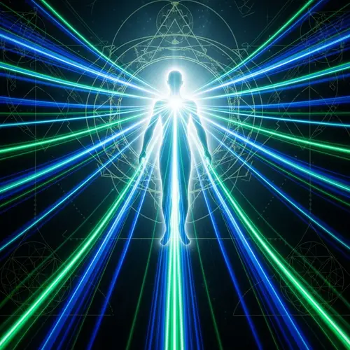White Aura Human: Mystical Energy Streams