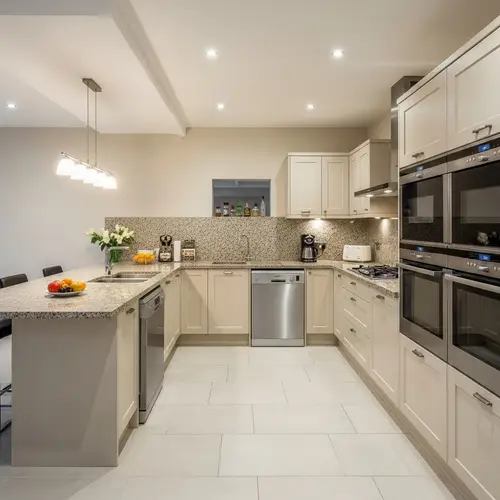 Modern L-Shaped Open Kitchen Design Ideas