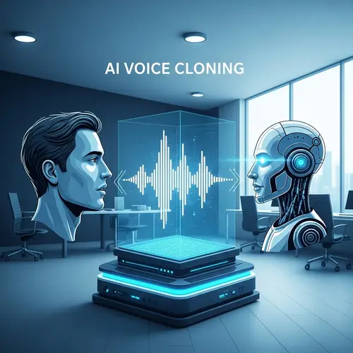 AI Voice Cloning Technology in Modern Office Environment