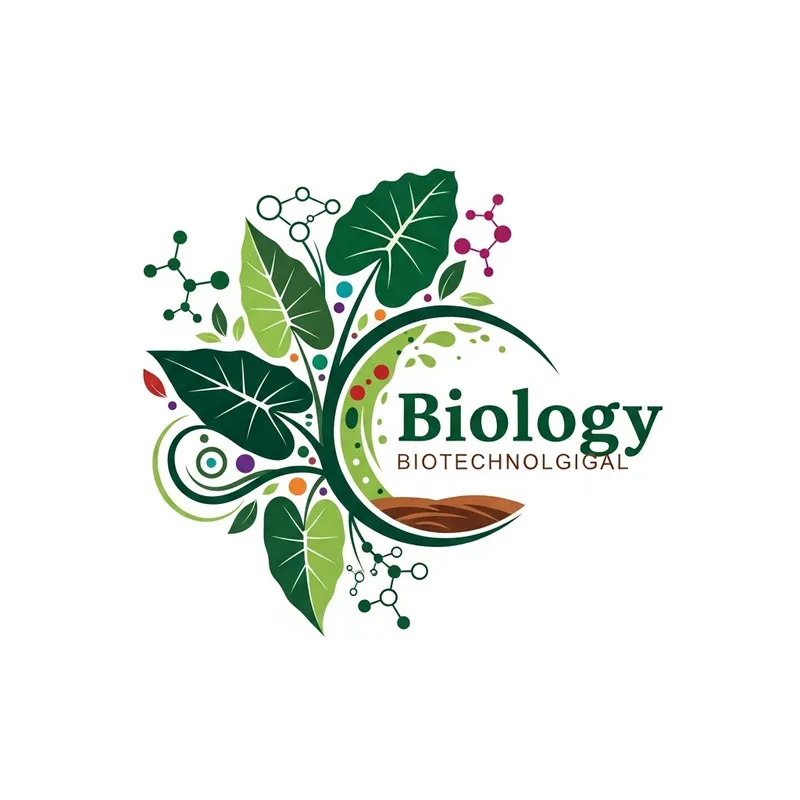 Biotechnology, Biology & Nature Emblematic Logo Design