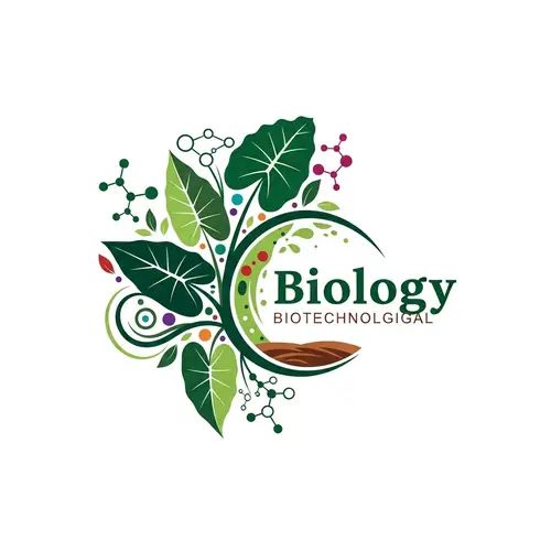 Biotechnology, Biology & Nature Fusion Logo Design